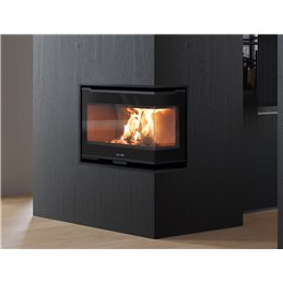 Jolly Mec QUICK CORNER 62 5S DX – 8.5 kW 5‑Star Corner Wood Fireplace Insert, Natural Convection or Forced Ventilation