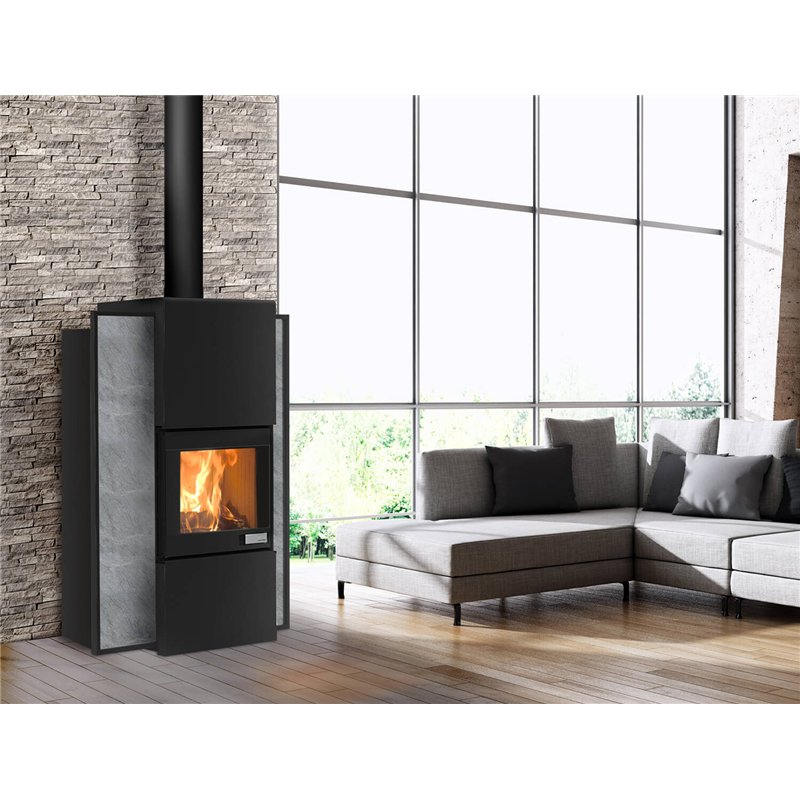 Jolly Mec SERIE S FOGHET EVO IDRO – Combined Wood/Pellet Hydronic Stove 18.2 kW, Airtight, 4‑Star Certified