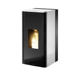 Jolly Mec DUKA 5S 19 kW – Termostufa a pellet idro 19 kW, 5 Stelle, VERTICAL AIR, kit idraulico integrato, Wi‑Fi