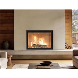 Jolly Mec TERMOJOLLY 80 EVO 5S – Termocamino a legna idro 19,7 kW, 5 Stelle, vetro saliscendi, apertura a ribalta