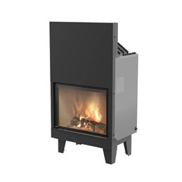 Jolly Mec TERMOJOLLY 80 EVO 5S – 19.7 kW Wood Hydronic Fireplace, 5‑Star Certified, Lift‑up Glass