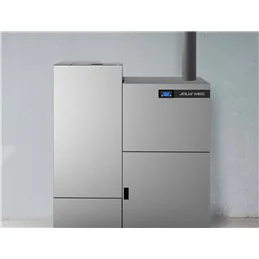 Jolly Mec J20 – J25 – Caldaie a pellet 20/25 kW, 5 Stelle, alta autonomia, compattatore fuliggine, ACS