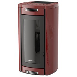 Moretti Design ALADINO – MULTI‑ROOM® Pellet Stove 9/10/12/14 kW, Classic Design, Magical Glass
