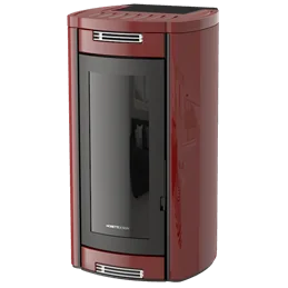 Moretti Design ALADINO – Stufa a pellet MULTI‑ROOM® 9/10/12/14 kW, design classico, Magical Glass