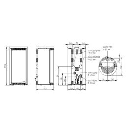 Moretti Design HARMONY – Stufa a pellet MULTI‑ROOM® 9/11/12/14 kW, Magical Glass, NO FAN, design in vetro