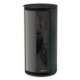 Moretti Design RELAX GLOBE – Ductable Pellet Stove 7/9/11 kW, Cylindrical Glass Design, Magical Glass