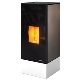 Moretti Design KUBIC – Stufa a pellet MULTI‑ROOM® 9/10/12/14 kW, canalizzabile, personalizzabile, 5 stelle ambientali