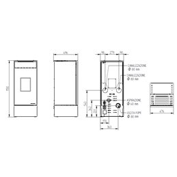 Moretti Design KUBIC – Stufa a pellet MULTI‑ROOM® 9/10/12/14 kW, canalizzabile, personalizzabile, 5 stelle ambientali