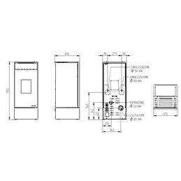 Moretti Design KUBIC – Stufa a pellet MULTI‑ROOM® 9/10/12/14 kW, canalizzabile, personalizzabile, 5 stelle ambientali