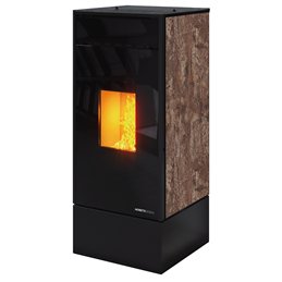 Moretti Design KUBIC – Stufa a pellet MULTI‑ROOM® 9/10/12/14 kW, canalizzabile, personalizzabile, 5 stelle ambientali