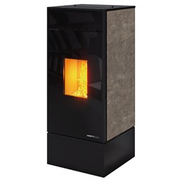 Moretti Design KUBIC – Stufa a pellet MULTI‑ROOM® 9/10/12/14 kW, canalizzabile, personalizzabile, 5 stelle ambientali