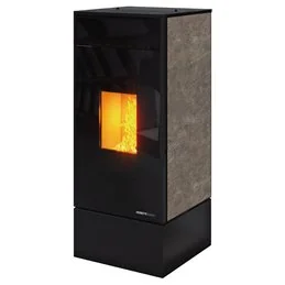 Moretti Design KUBIC – Stufa a pellet MULTI‑ROOM® 9/10/12/14 kW, canalizzabile, personalizzabile, 5 stelle ambientali