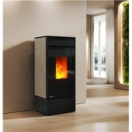 Moretti Design KUBIC – Stufa a pellet MULTI‑ROOM® 9/10/12/14 kW, canalizzabile, personalizzabile, 5 stelle ambientali