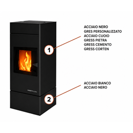 Moretti Design KUBIC – MULTI‑ROOM® Pellet Stove 9/10/12/14 kW, Ductable, Fully Customizable
