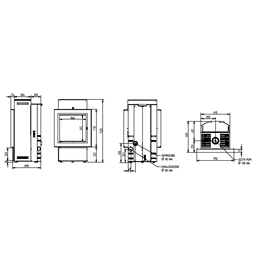 Moretti Design FULL HYBRID – Stufa 3‑energie (Pellet / Legna / Elettrico), interno 100% ghisa, autonomia estesa