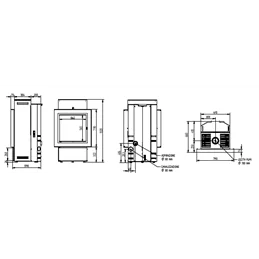 Moretti Design FULL HYBRID – Stufa 3‑energie (Pellet / Legna / Elettrico), interno 100% ghisa, autonomia estesa