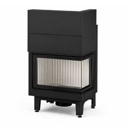 Moretti Design C 15 WOOD LDX/SX 55 S5 – Monoblocco a legna 18 kW con porta scorrevole e funzionamento a porta aperta