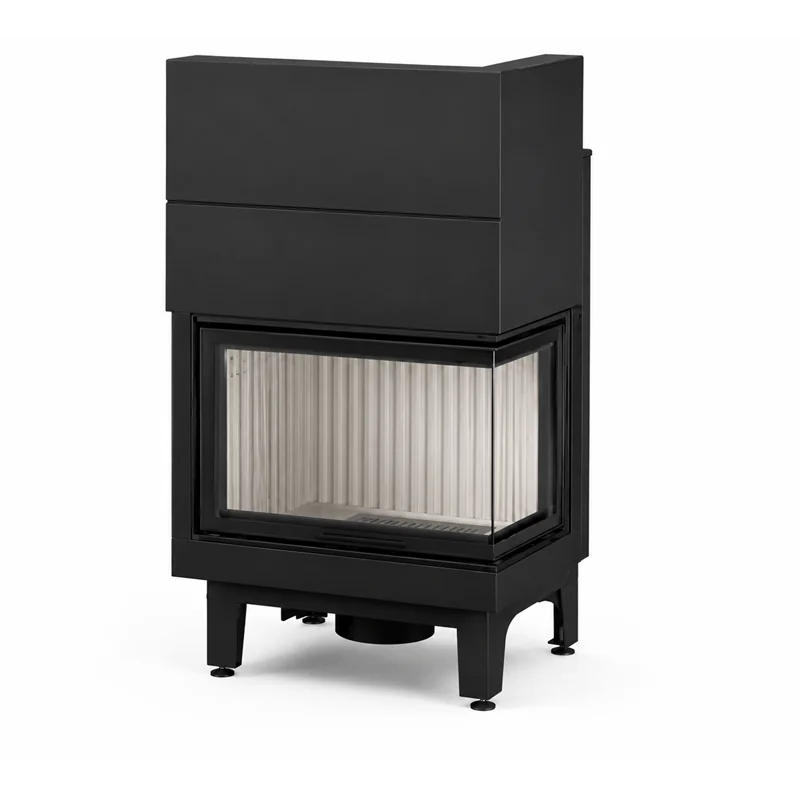 Moretti Design C 15 WOOD LDX 55 S5 – Monoblocco a legna 18 kW con porta scorrevole e funzionamento a porta aperta