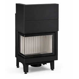 Moretti Design C 15 WOOD LDX 55 S5 – Monoblocco a legna 18 kW con porta scorrevole e funzionamento a porta aperta