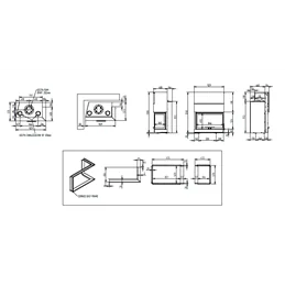 Moretti Design C 15 WOOD LDX 55 S5 – Monoblocco a legna 18 kW con porta scorrevole e funzionamento a porta aperta