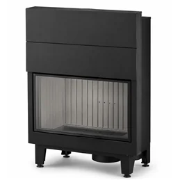 Moretti Design C 17 WOOD 9155 S5 – Monoblocco a legna 26 kW con porta scorrevole e funzionamento a porta aperta