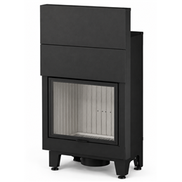 Moretti Design C 14 WOOD 55 S5 – Monoblocco a legna 21 kW con porta scorrevole e funzionamento a porta aperta
