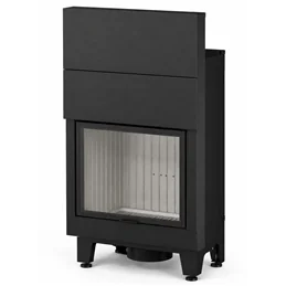 Moretti Design C 14 WOOD 55 S5 – Monoblocco a legna 21 kW con porta scorrevole e funzionamento a porta aperta