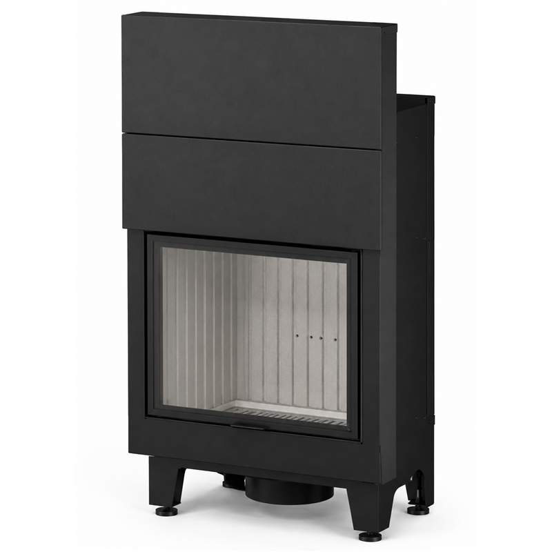 Moretti Design C 14 WOOD 55 S5 – 21 kW Wood Fireplace Insert with Sliding Door and Open‑Door Operation