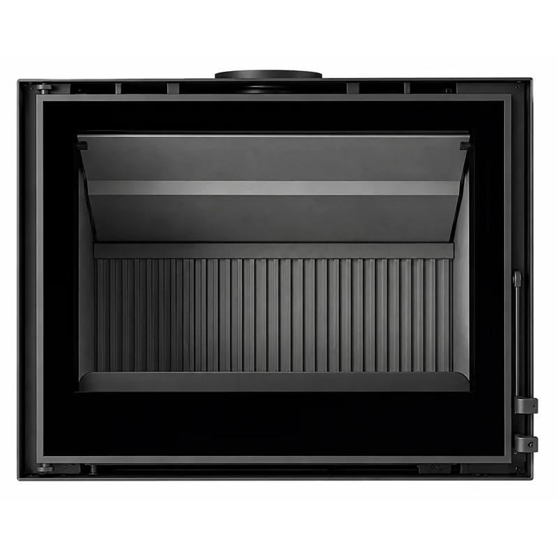 Moretti Design KORIN 870 – Inserto a legna 11 kW con interno refrattario o in ghisa, ventilazione canalizzabile