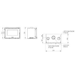 Moretti Design KORIN 870 – 11 kW Wood Insert with Refractory or Cast‑Iron Interior and Ductable Ventilation