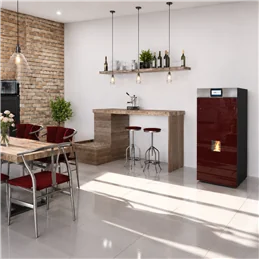 Moretti Design TECNIKA FOR HOME – AQUA Pellet Boiler 34/30/26/22 kW with Smart Motherboard and All Clean
