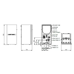 Moretti Design TECNIKA GLASS SHORT – Caldaia a pellet AQUA 34/30/26/22 kW con Smart Motherboard, All Clean e Wi‑Fi