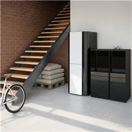 Moretti Design TECNIKA GLASS SHORT – Caldaia a pellet AQUA 34/30/26/22 kW con Smart Motherboard, All Clean e Wi‑Fi