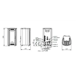 Moretti Design PRESTIGE – Termostufa a pellet AQUA 26/30/34 kW con Magic Glass e Silent Plus