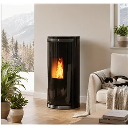 Moretti Design HARMONY AQUA – Termostufa a pellet 14/19/22/24 kW con Magic Glass e Silent Plus