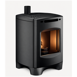 Caminetti Montegrappa MOLO EP NEW26 – 2.9–7.7 kW hermetic pellet stove with SMART ventilation and cast‑iron body