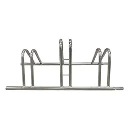 Pegoraro 229A raised bike rack, 3 slots, galvanized steel