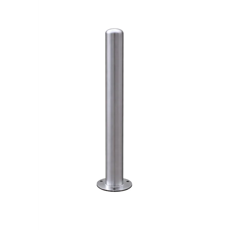 Paletto dissuasore inox AISI 304 Ø102 mm H800 mm su tasselli