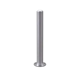 Stainless steel bollard AISI 304 Ø102 mm H800 mm anchored with bolts