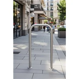 Archetto dissuasore inox AISI 304 Ø48 mm H800 mm L480 mm a incasso
