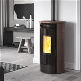 Stufa a pellet Caminetti Montegrappa GASSA EVO NIS9 EVO WIFI uscita fumi superiore 9 Kw 5 stelle