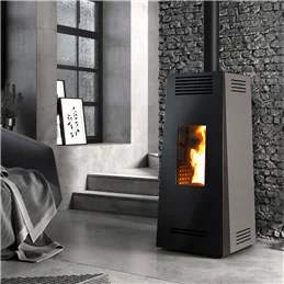 Stufa a pellet Caminetti Montegrappa TIMBRO NIS9 EVO WIFI uscita fumi superiore 9 Kw 5 stelle