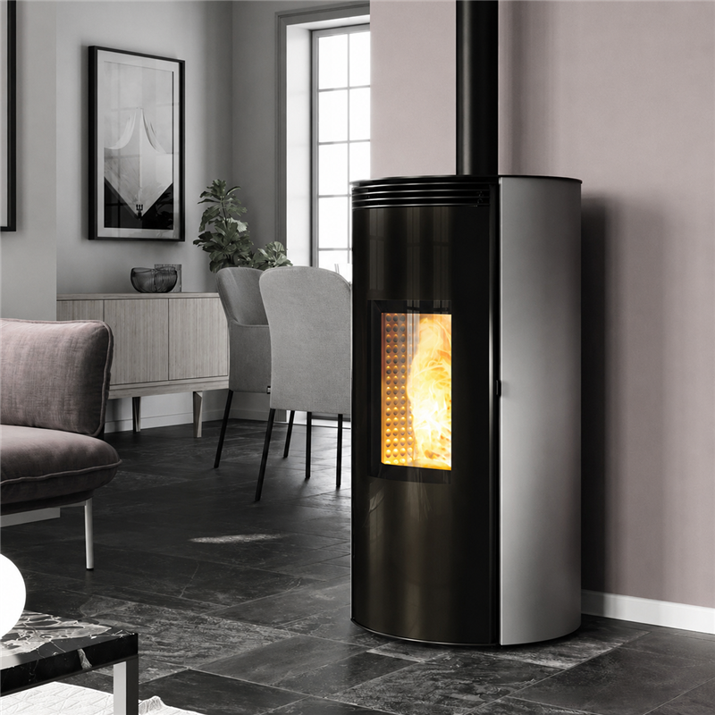 Pellet stove Caminetti Montegrappa CUMA EVO NIS10 smoke outlet higher than 9 Kw 5 stars