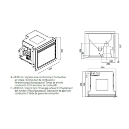 Punto Fuoco TIMO Pellet Insert – 9.5 kW – Remote Control – 5 Stars
