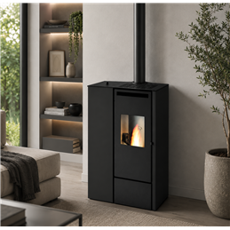 CLELIA Slim Pellet Stove – Punto Fuoco 11kW Ducted with Two Motors | 5 Stars