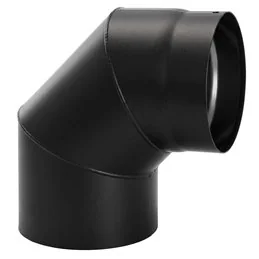 Curva 90° per stufa a legna MILLENIUM Sweden in acciaio porcellanato spessore 2 mm