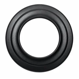 MILLENIUM Sweden wood stove pipe wall rosette in black porcelain-enamelled steel
