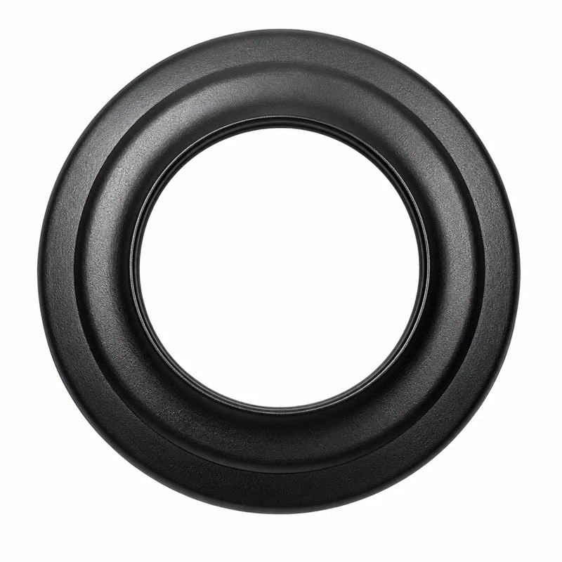 MILLENIUM Sweden wood stove pipe wall rosette in black porcelain-enamelled steel