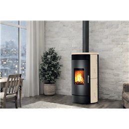 Wood stove Caminetti Montegrappa ALPINA M L13V 13Kw 5 STARS