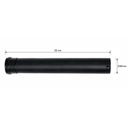 Tubo Fumi SMALBO Pellet Ø80 mm da 25 cm in Acciaio Smaltato